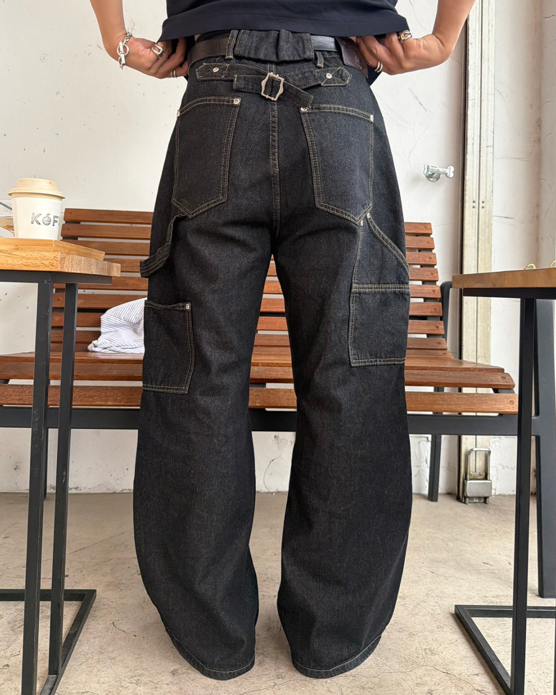 ダブルニーステッチデニムパンツ RG7199