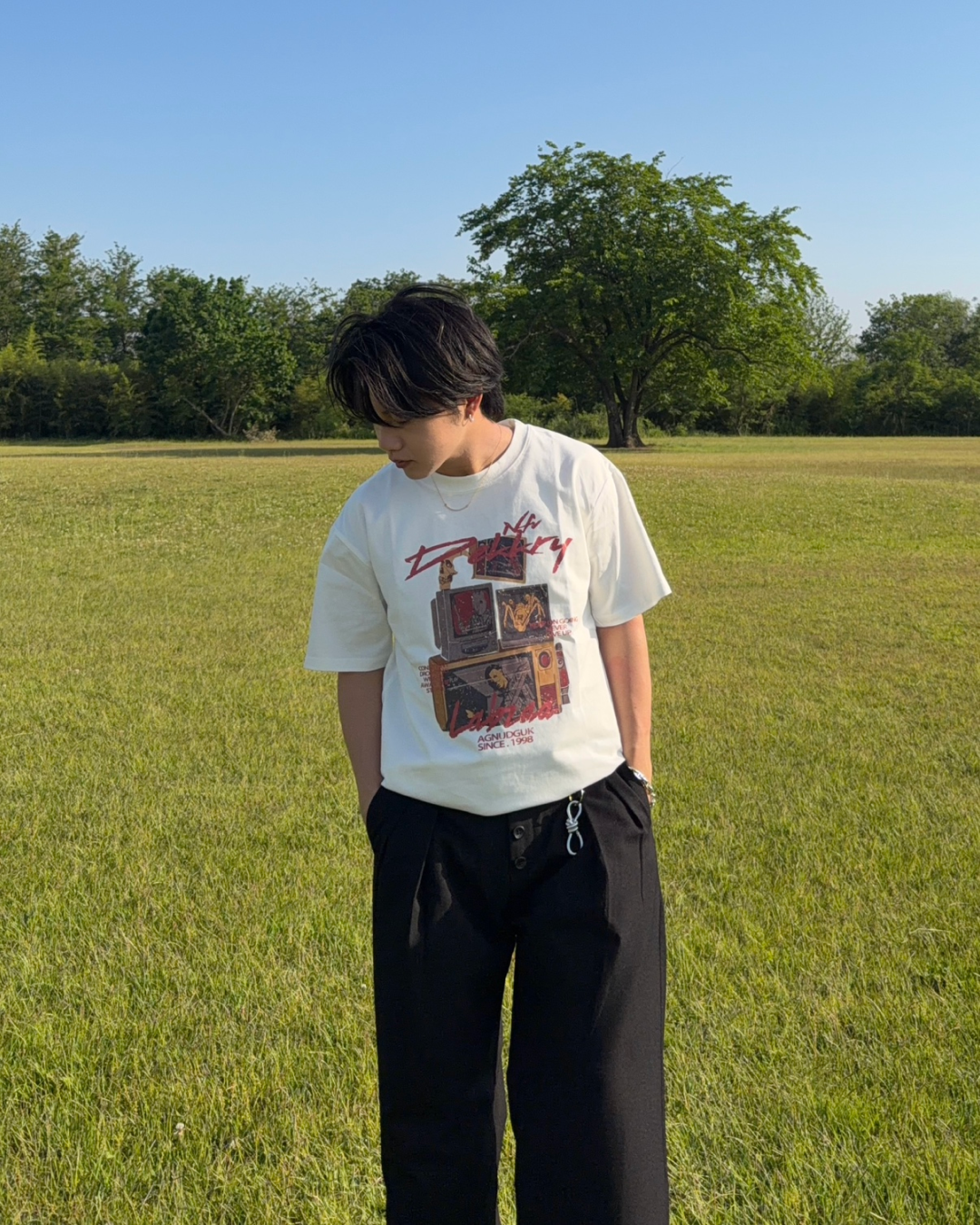 オールドプリントTシャツ RG7238