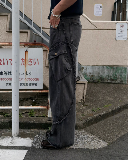 レトロウォッシュフリンジデニム RG7250