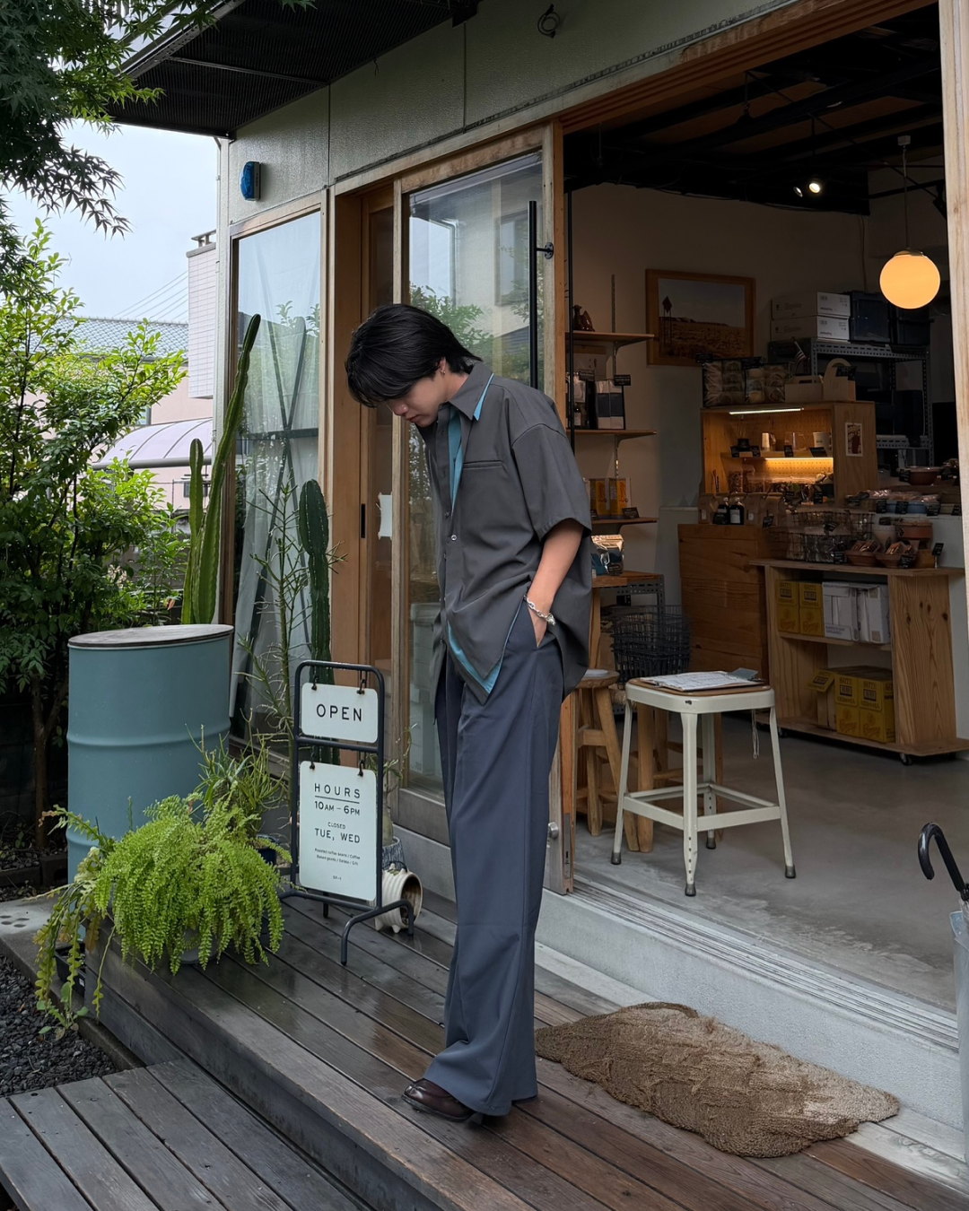 ルーズストレートスラックス RG7255