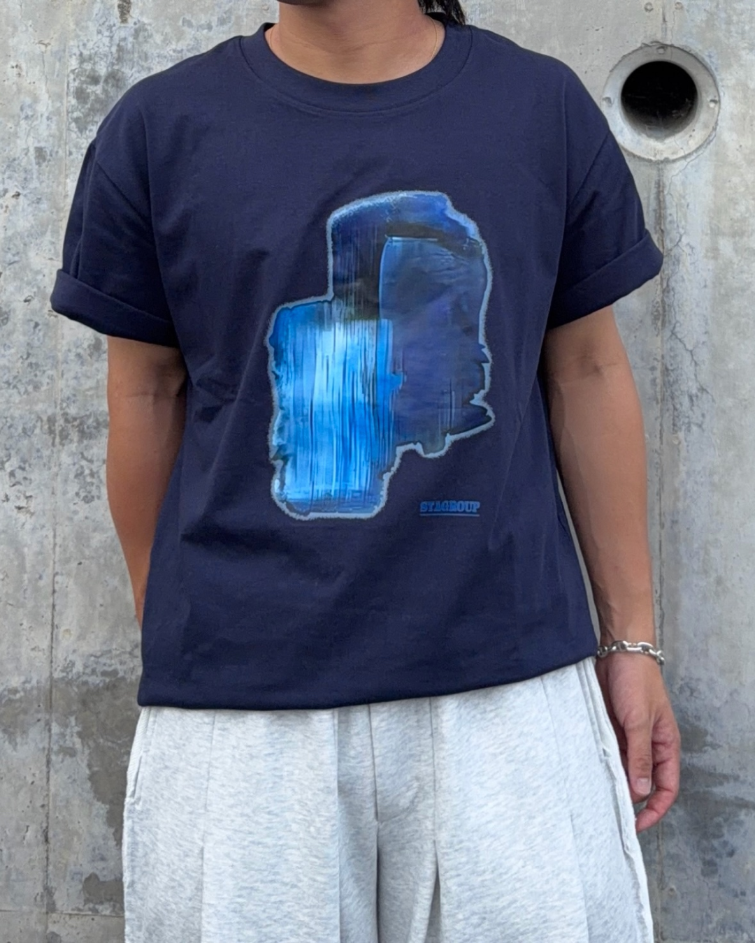 アブストラクトペイントグラフィックTシャツ RG7314