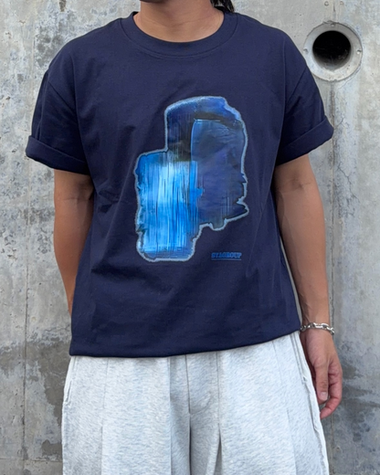 アブストラクトペイントグラフィックTシャツ RG7314