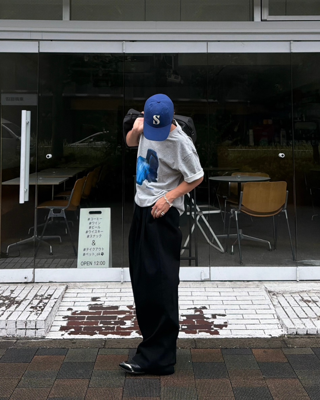 アブストラクトペイントグラフィックTシャツ RG7314