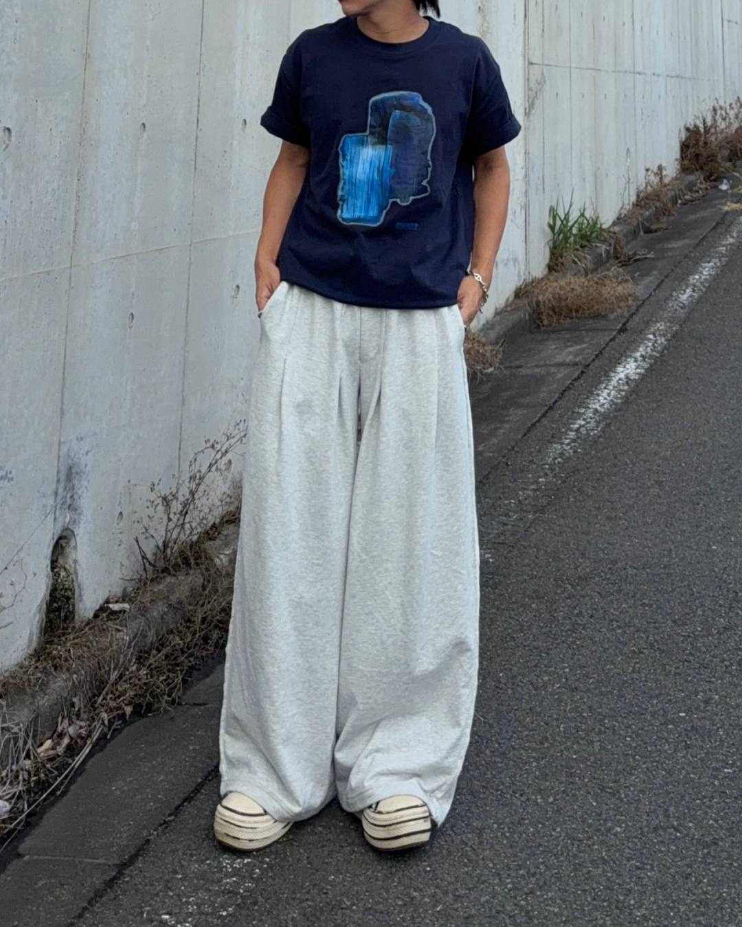 アブストラクトペイントグラフィックTシャツ RG7314