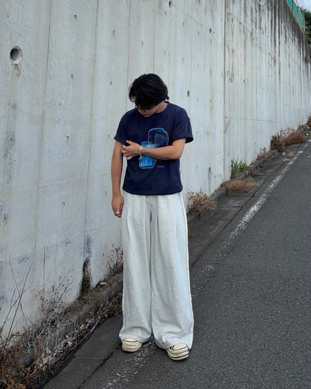 アブストラクトペイントグラフィックTシャツ RG7314