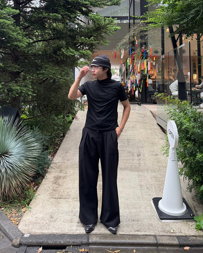 ドレープモックネックTシャツ RG7331