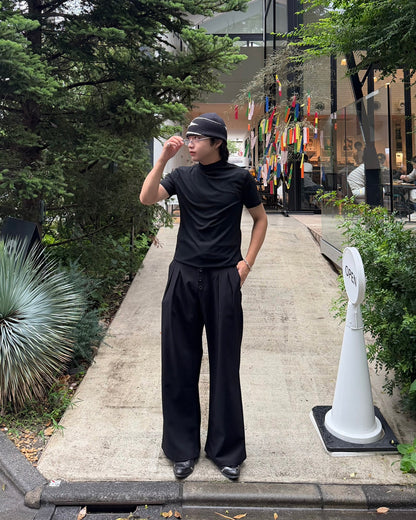 ドレープモックネックTシャツ RG7331