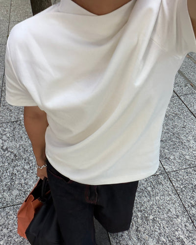 ドレープモックネックTシャツ RG7331