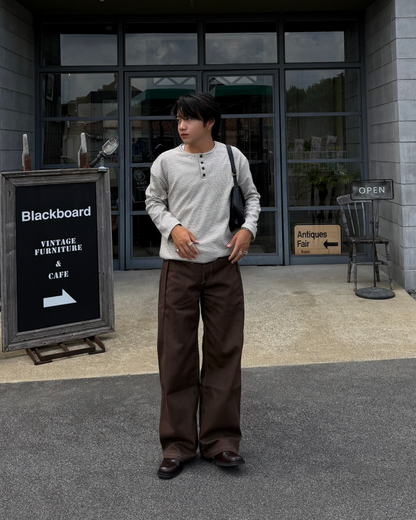 ヴィンテージ刺繍ルーズストレートパンツ RG7367