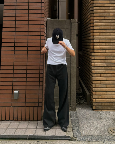 ポケット刺繍セミフレアデニムパンツ RG7371