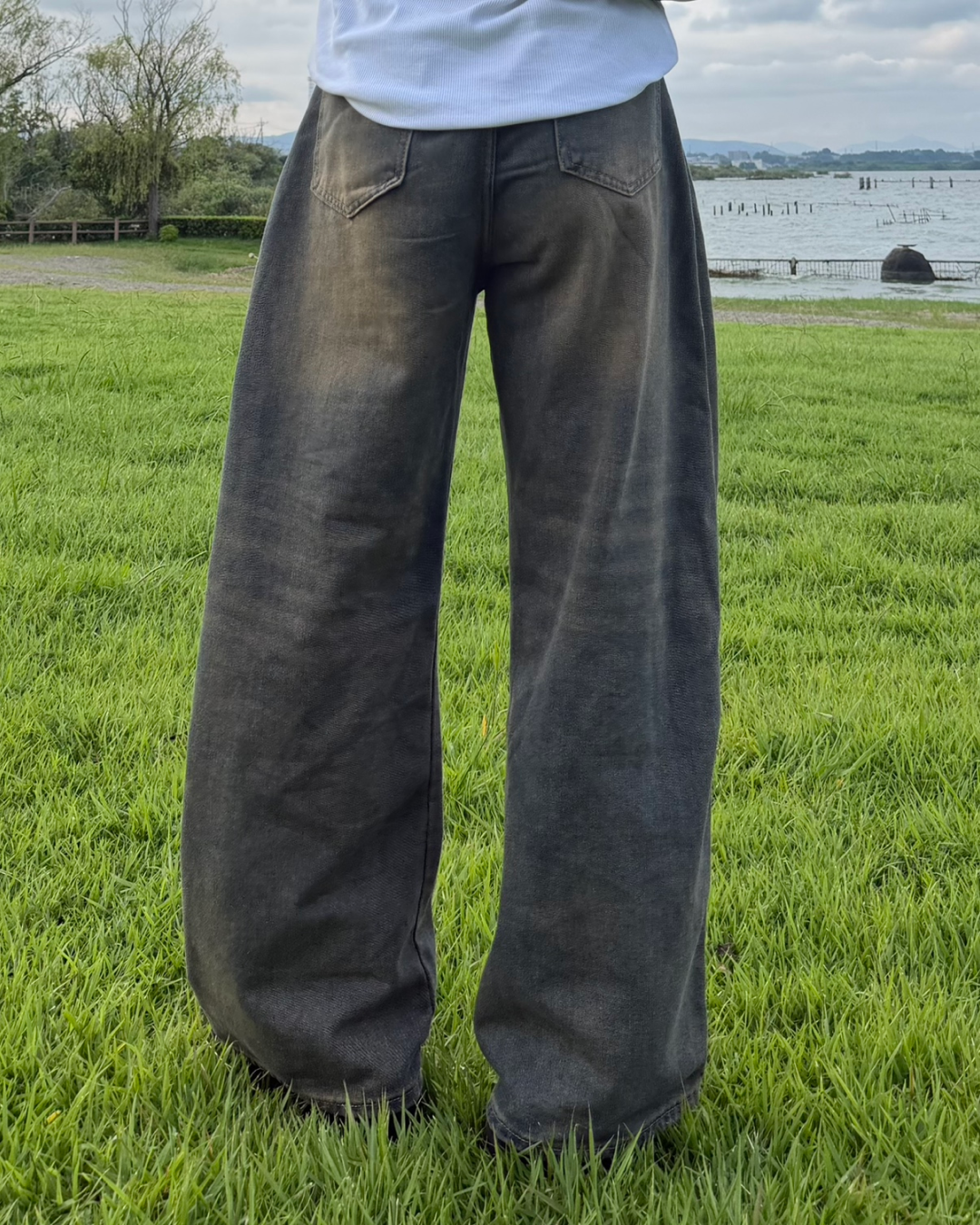 レトロウォッシュバギーデニム RG7401