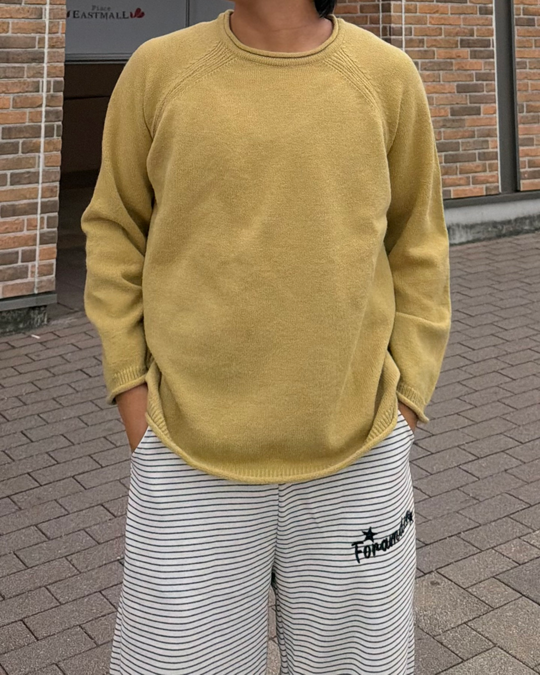 カラークルーネックニット RG7413
