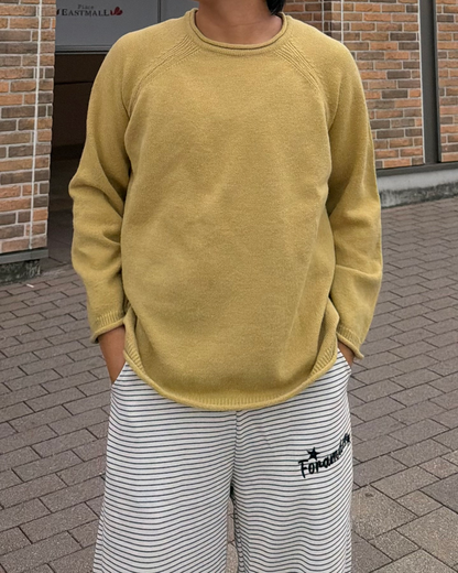 カラークルーネックニット RG7413