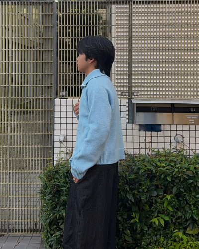 ダブルジップカラーリブニット RG7435