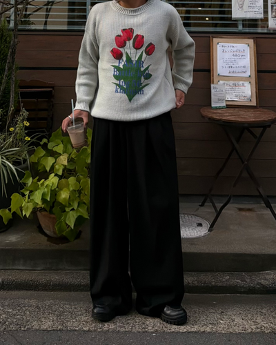 フラワーグラフィックニット RG7484