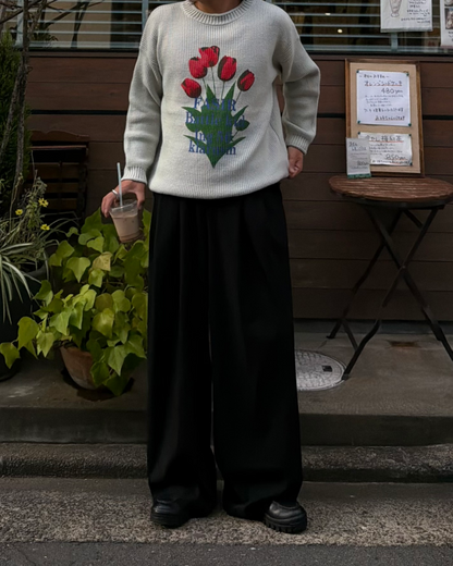 フラワーグラフィックニット RG7484