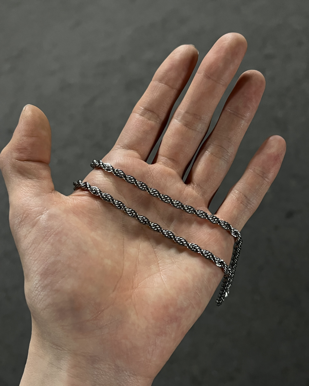 シンプルツイストチェーンネックレス RI0011