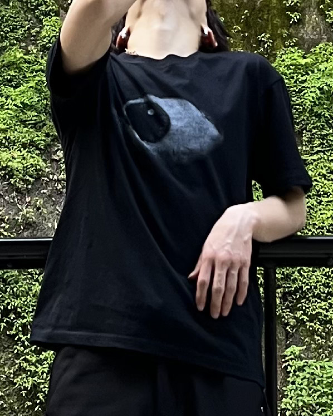 ヴィンテージライクスプレーデザインTシャツ RI0032