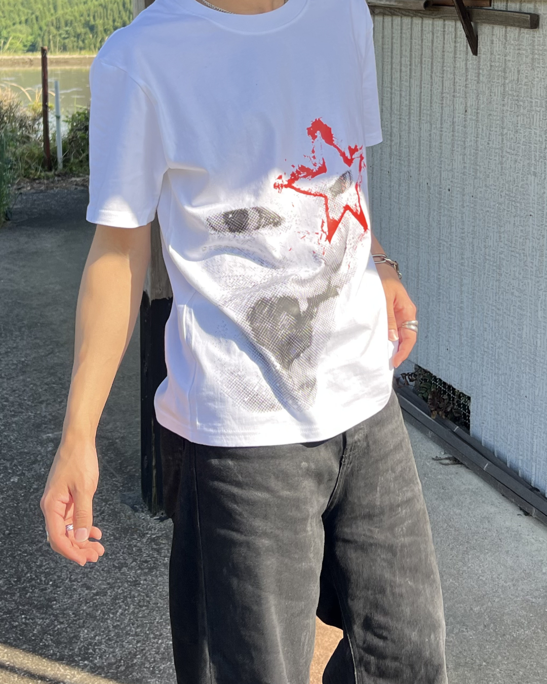 レトロキャットデザインTシャツ RI0036