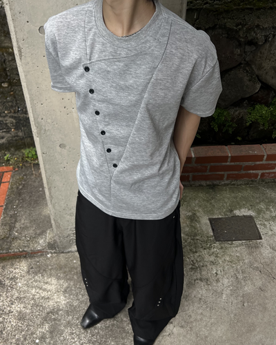 アシンメトリボタンT RI0057