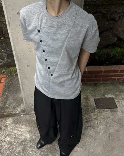 アシンメトリボタンT RI0057