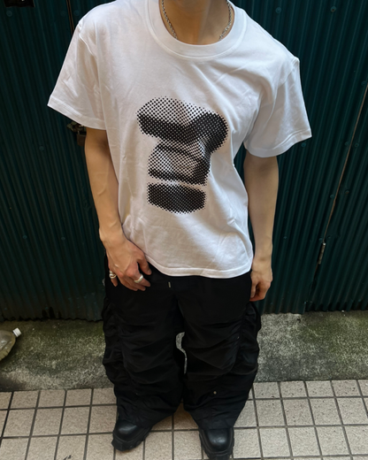 ハーフトーンドットグラフィックTシャツ RI0095