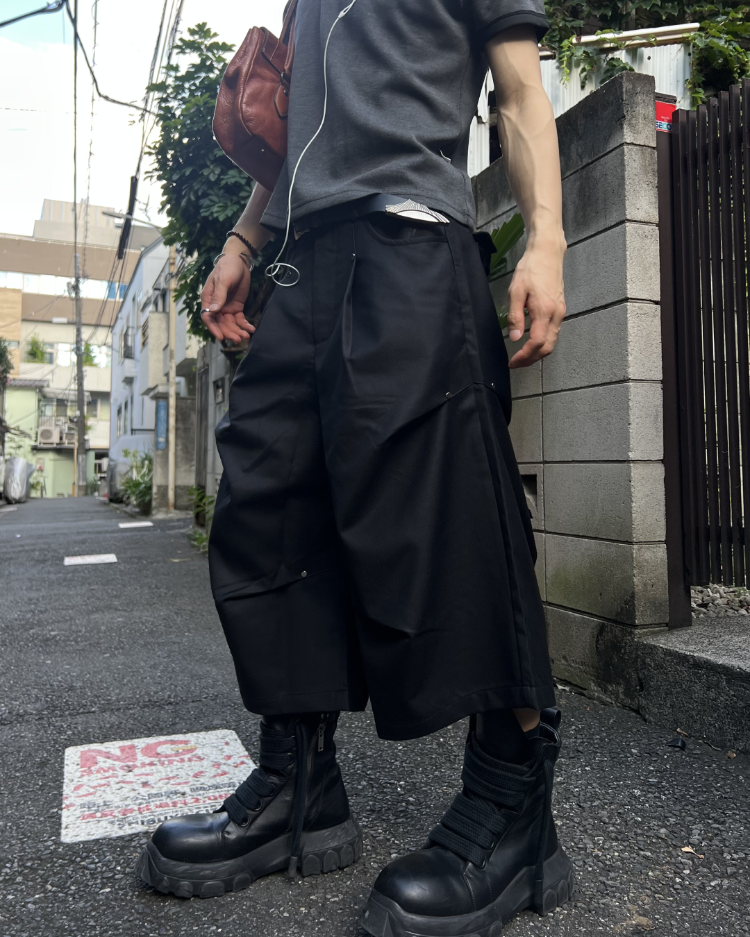 タックワイドハーフスラックス RI0187