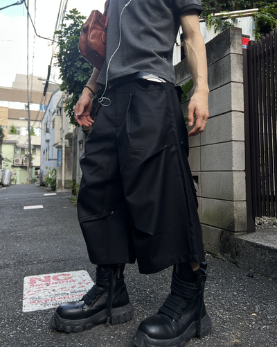 タックワイドハーフスラックス RI0187