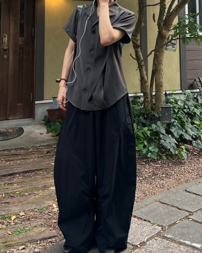 ワイドレッグサルエルパンツ RI0205