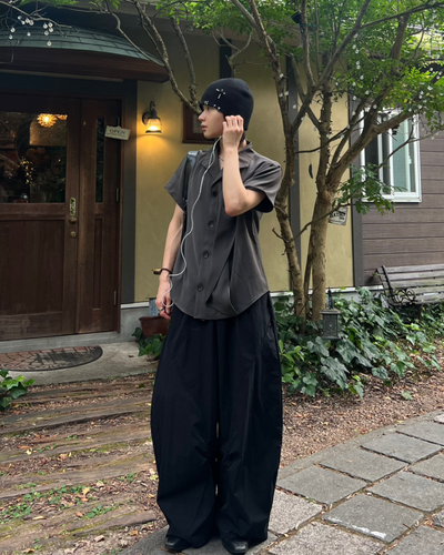ワイドレッグサルエルパンツ RI0205