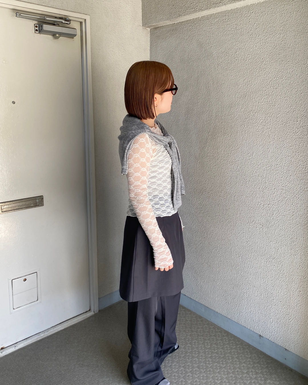 フェイクツーピースワンピーススカートRK0034
