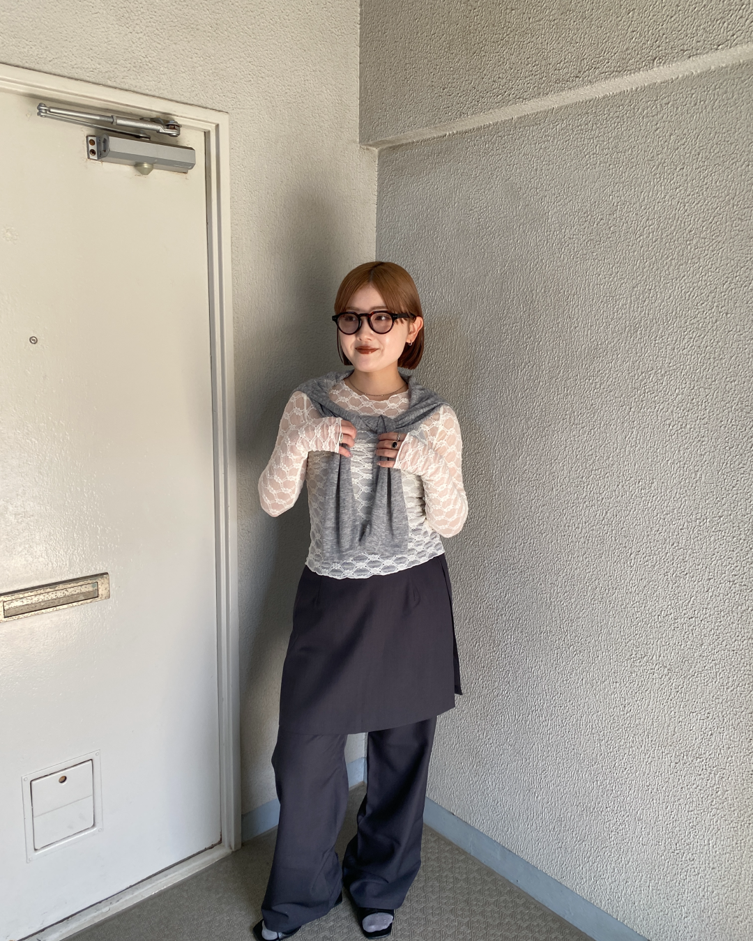 フェイクツーピースワンピーススカートRK0034