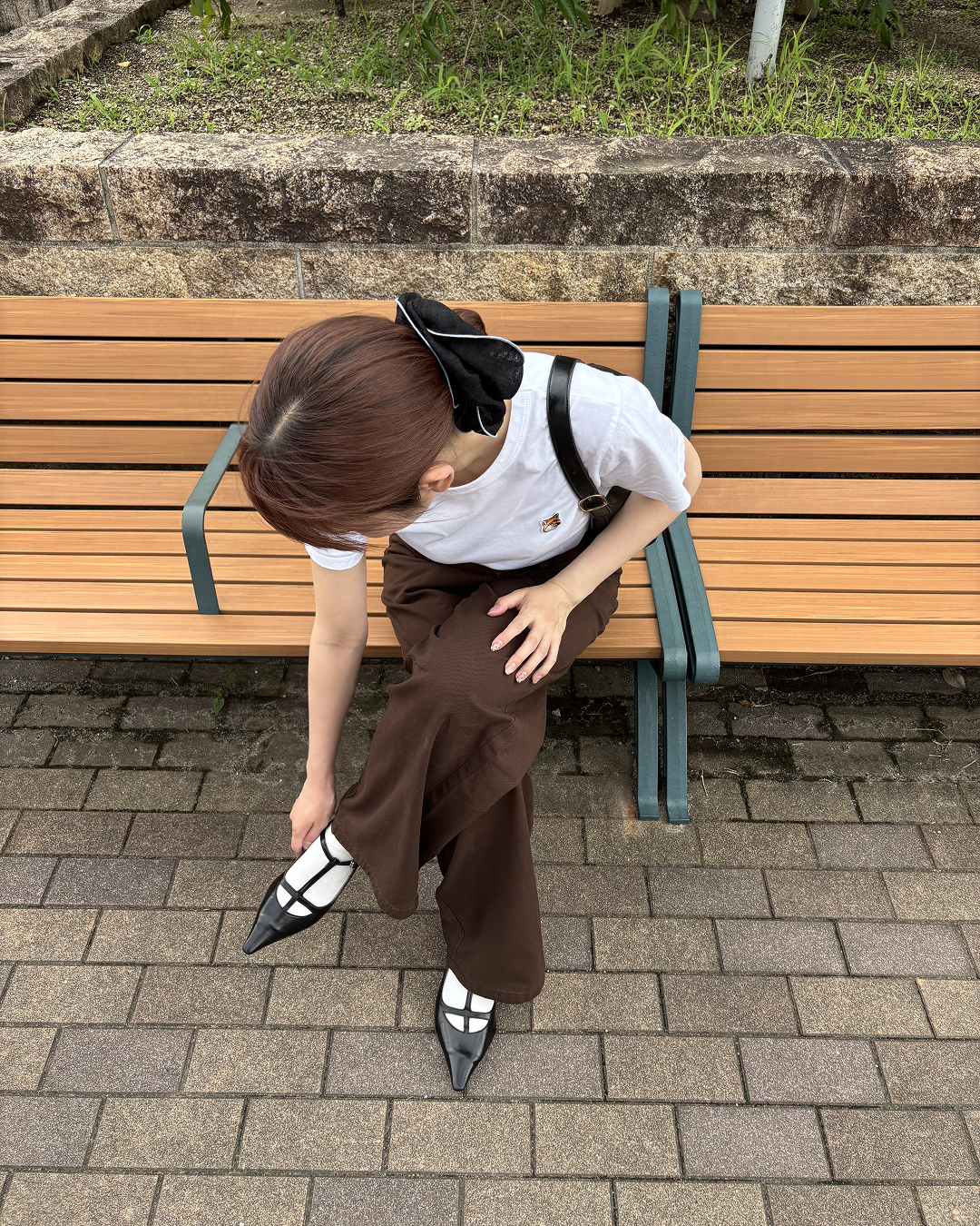 パッチワークシザーワイドパンツ RM0004