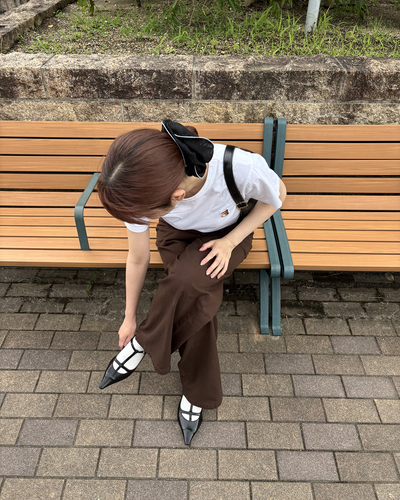 パッチワークシザーワイドパンツ RM0004