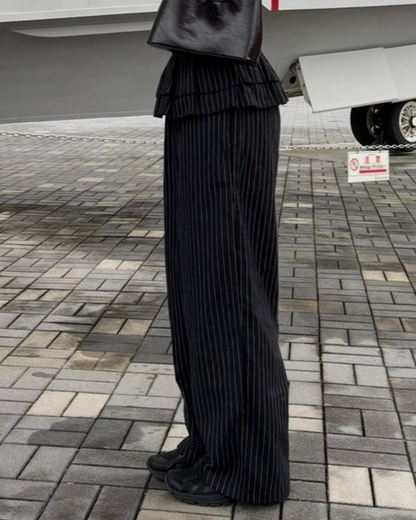 ダブルスカートフェイクツーピースパンツ RM0034