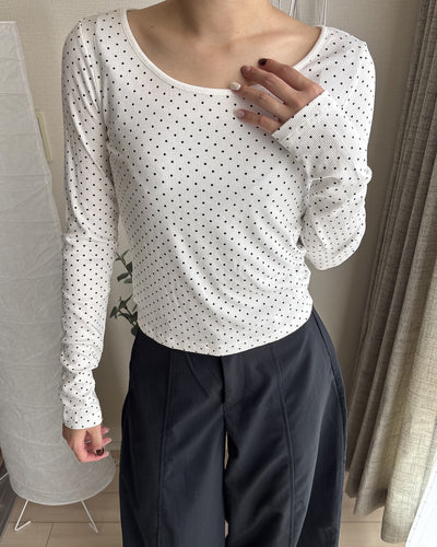 ドット柄ロングスリーブT RM0067