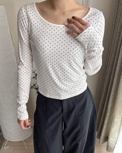 ドット柄ロングスリーブT RM0067
