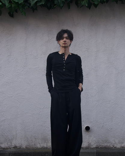 ソフトリブヘンリーネックロンT RN0030