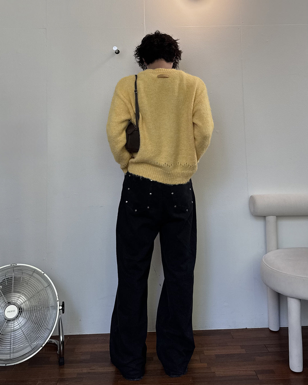 ルーズクルーネックニット RN0063