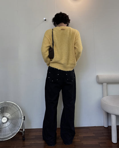 ルーズクルーネックニット RN0063