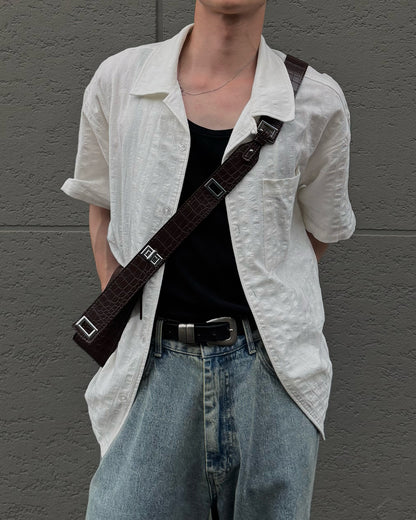 ヴィンテージバックルベルトショルダーバック RN0064