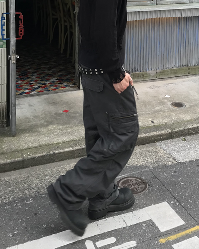 プリーツマルチポケットクリーンカーゴパンツ RO0039