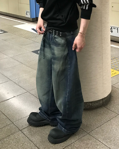 ウォッシュオールマッチワイドレッグパンツ RO0055