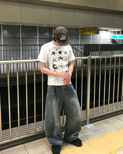 立体カーブシルエットワイドデニム RO0110