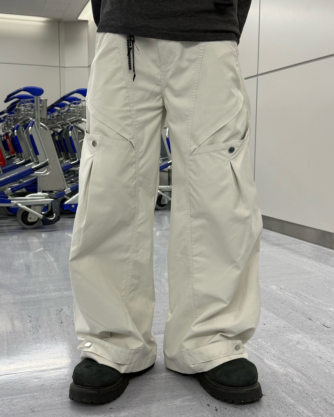 クロップドワイドレッグシザーパンツ RO0123