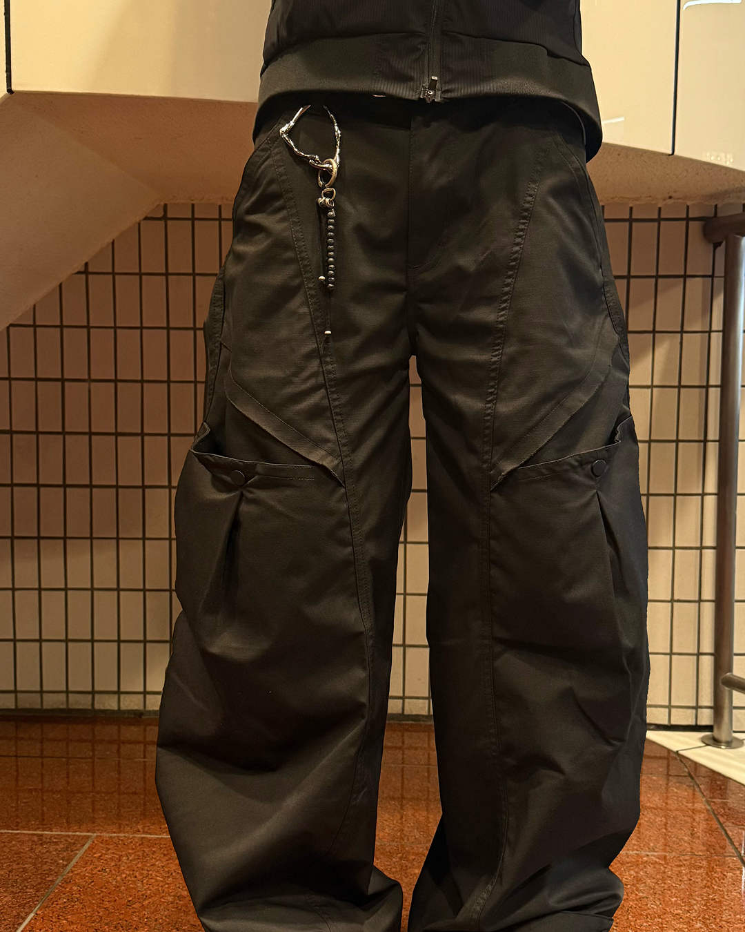 クロップドワイドレッグシザーパンツ RO0123
