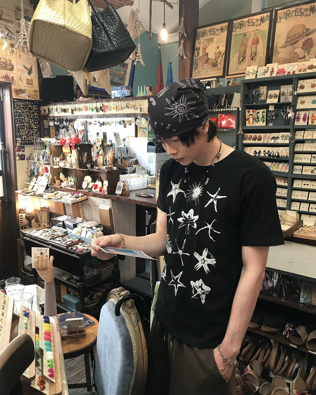 ヒトデ柄オーバーサイズT RO0134