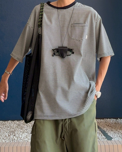 ボーダーグレーTシャツ RR0027