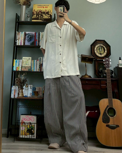ストライプワイドパンツ RR0053