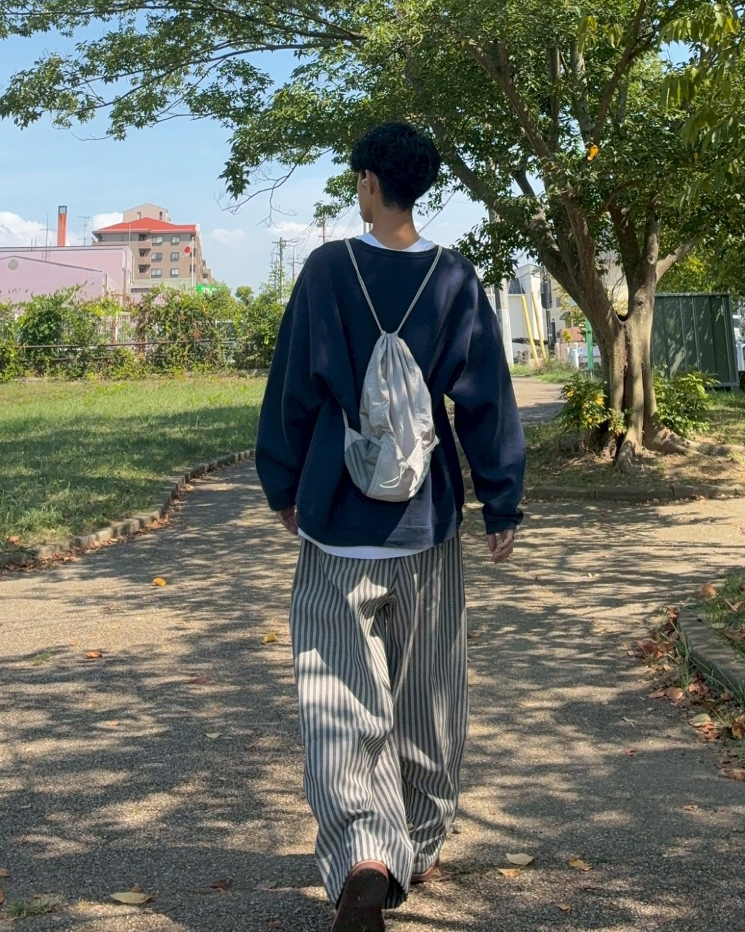 ストライプワイドパンツ RR0053